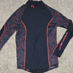 Under Armour Red and Black ColdGear Top